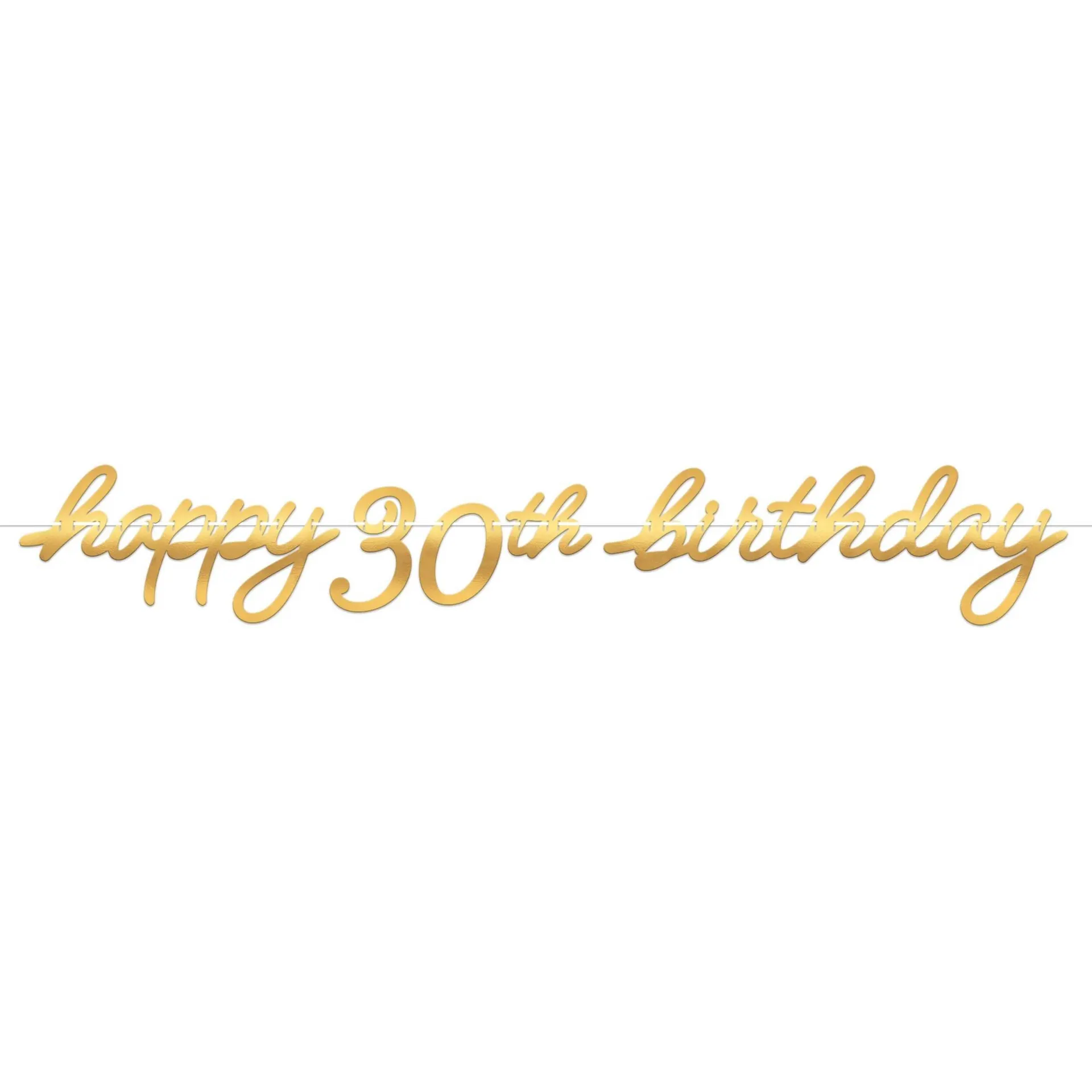 Golden Age 30th Birthday Letter Banner