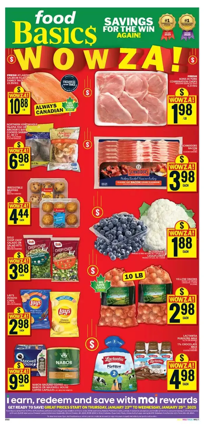 Current bargains and offers from January 23 to January 29 2025 - flyer page 1