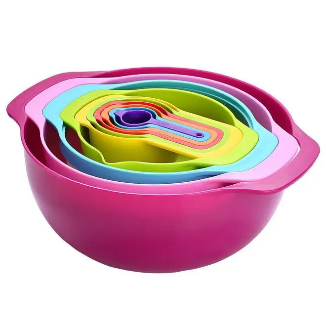 10 Pieces Mixing Bowls Set, Nesting BPA-Free Mixing Bowls for Baking, Cooking - STORA