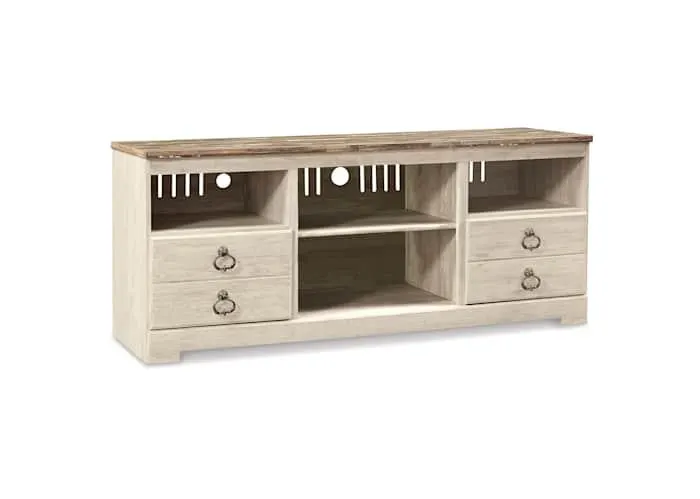 Willowton TV Stand - Whitewash