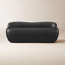 Orleans Bello Black Leather Bench