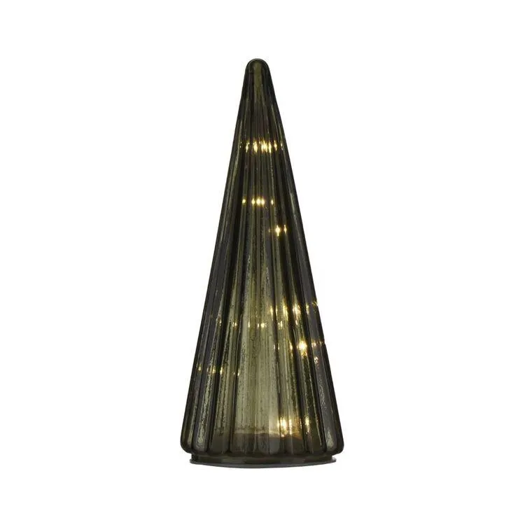Bouclair LED Glass Deco Tree Green