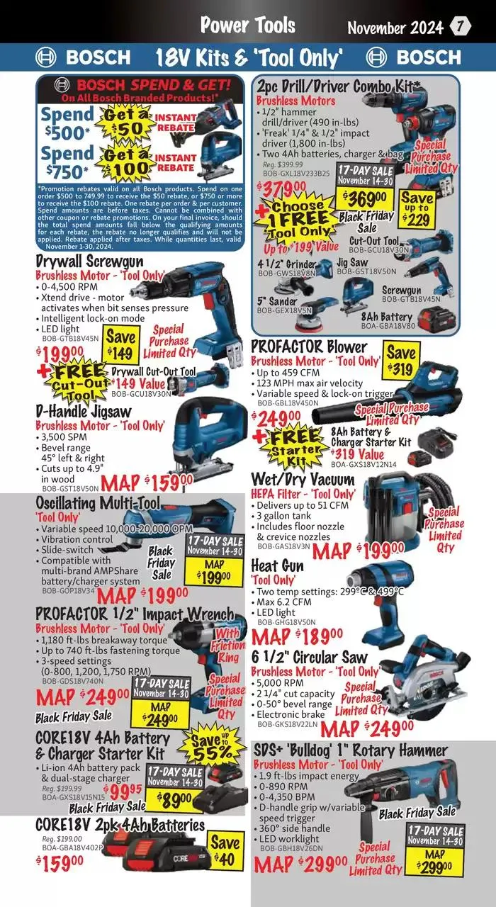 KMS Tools November 2024 Black Friday Sale from November 1 to November 15 2024 - flyer page 7