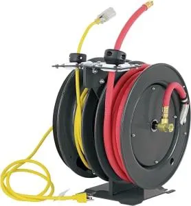 Dual Air Hose and Electric Cord Reel