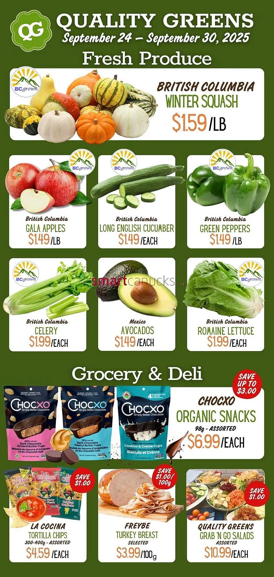 Quality Greens flyer from September 25 to October 1 2025 - flyer page 1