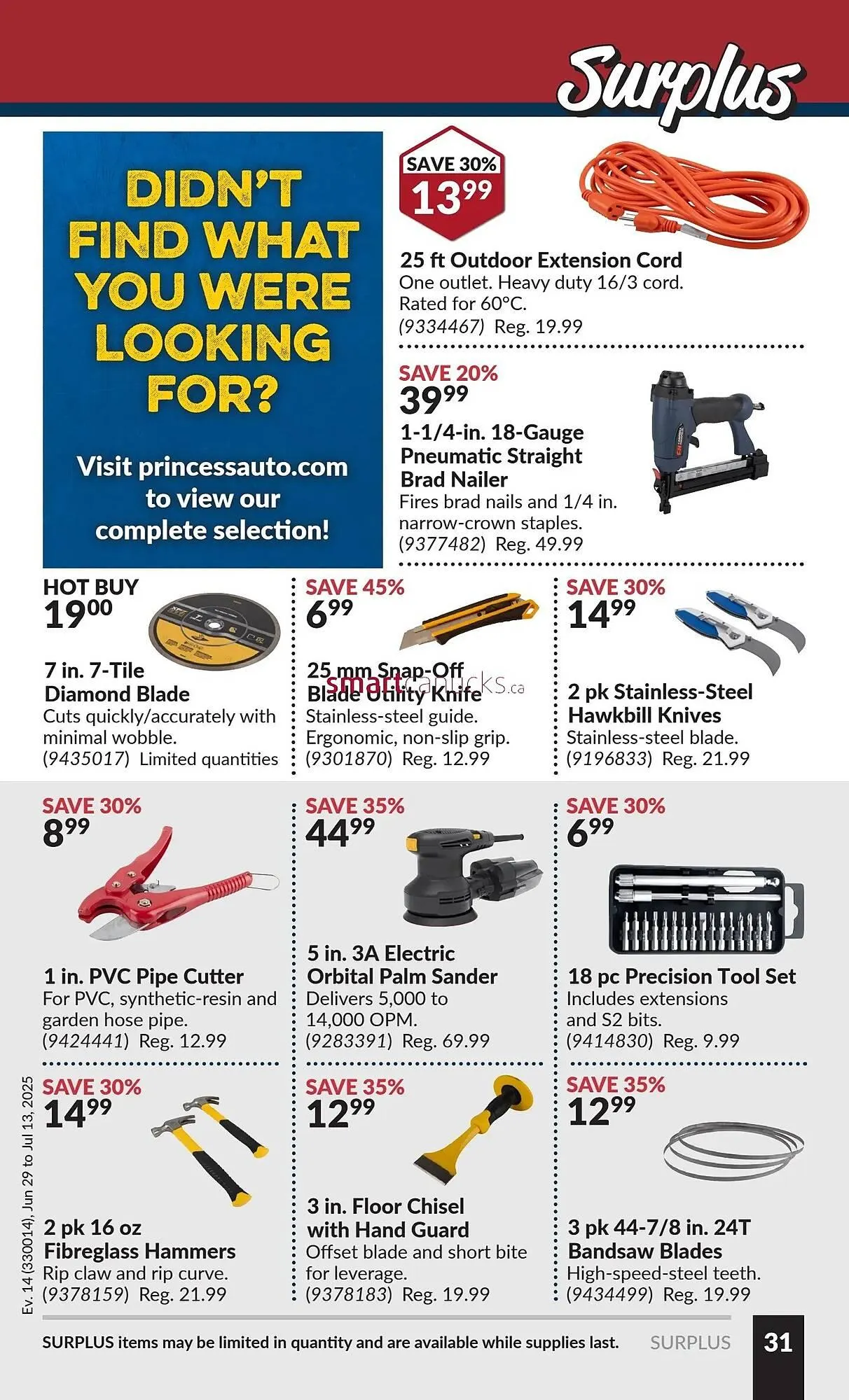 Princess Auto flyer from July 3 to July 9 2025 - flyer page 35