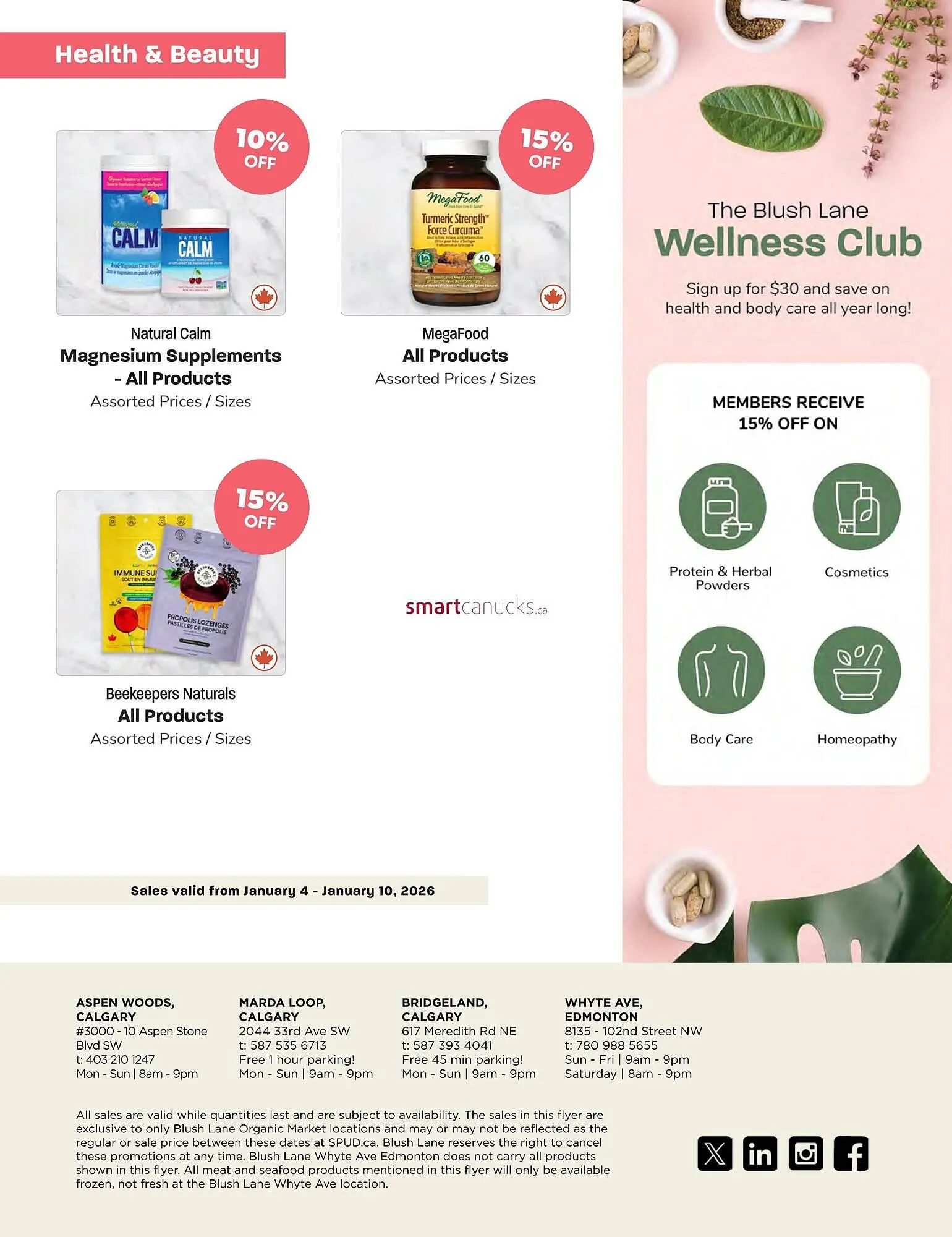 Blush Lane Organics flyer from January 4 to January 10 2026 - flyer page 5