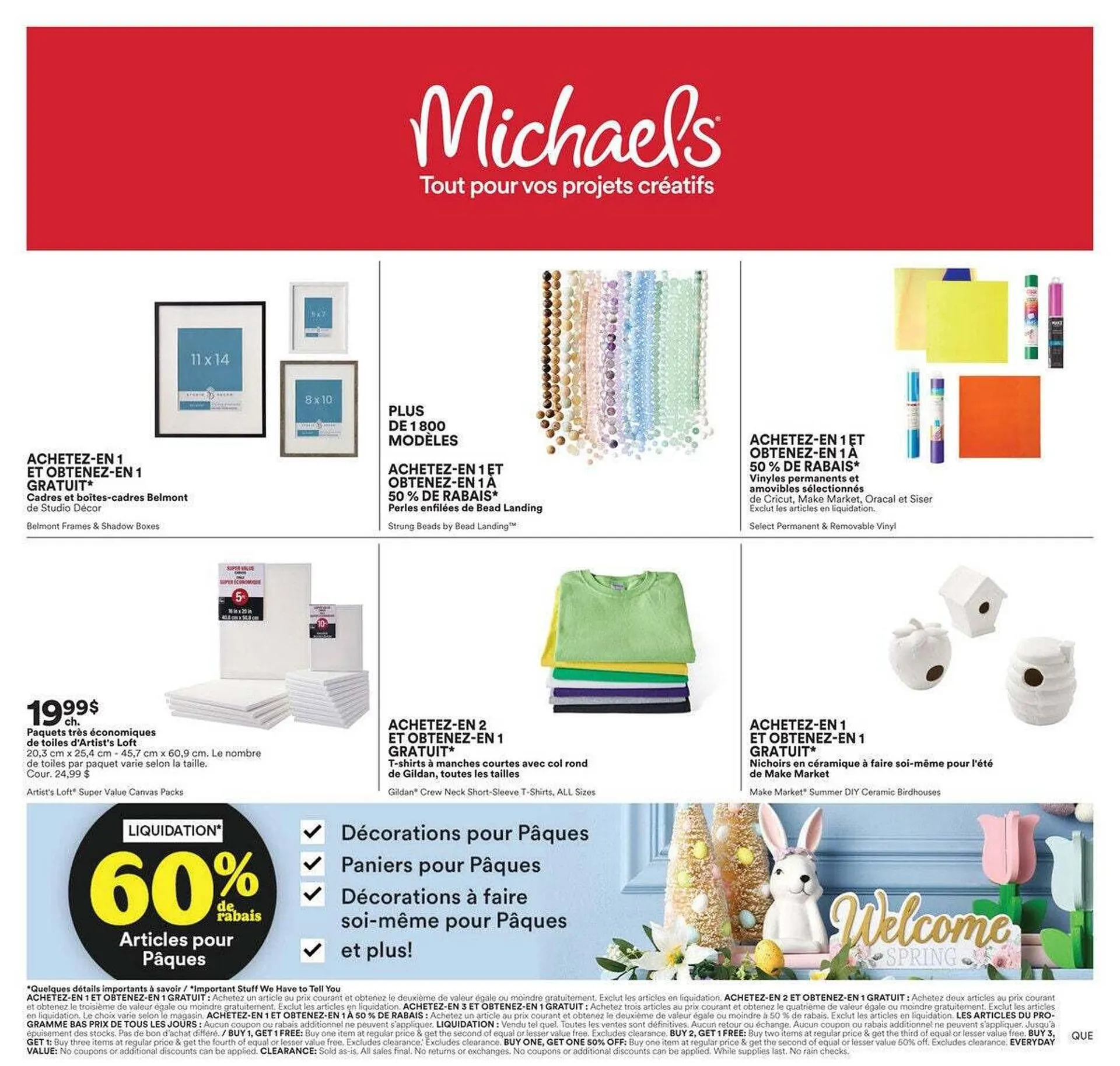 Michaels flyer from April 18 to April 25 2025 - flyer page 1
