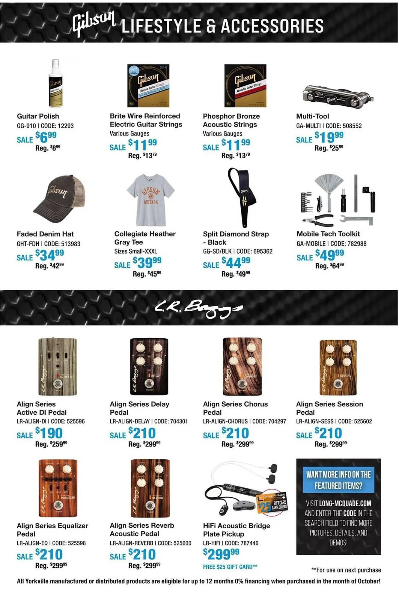 Long & McQuade flyer from October 9 to October 31 2025 - flyer page 17