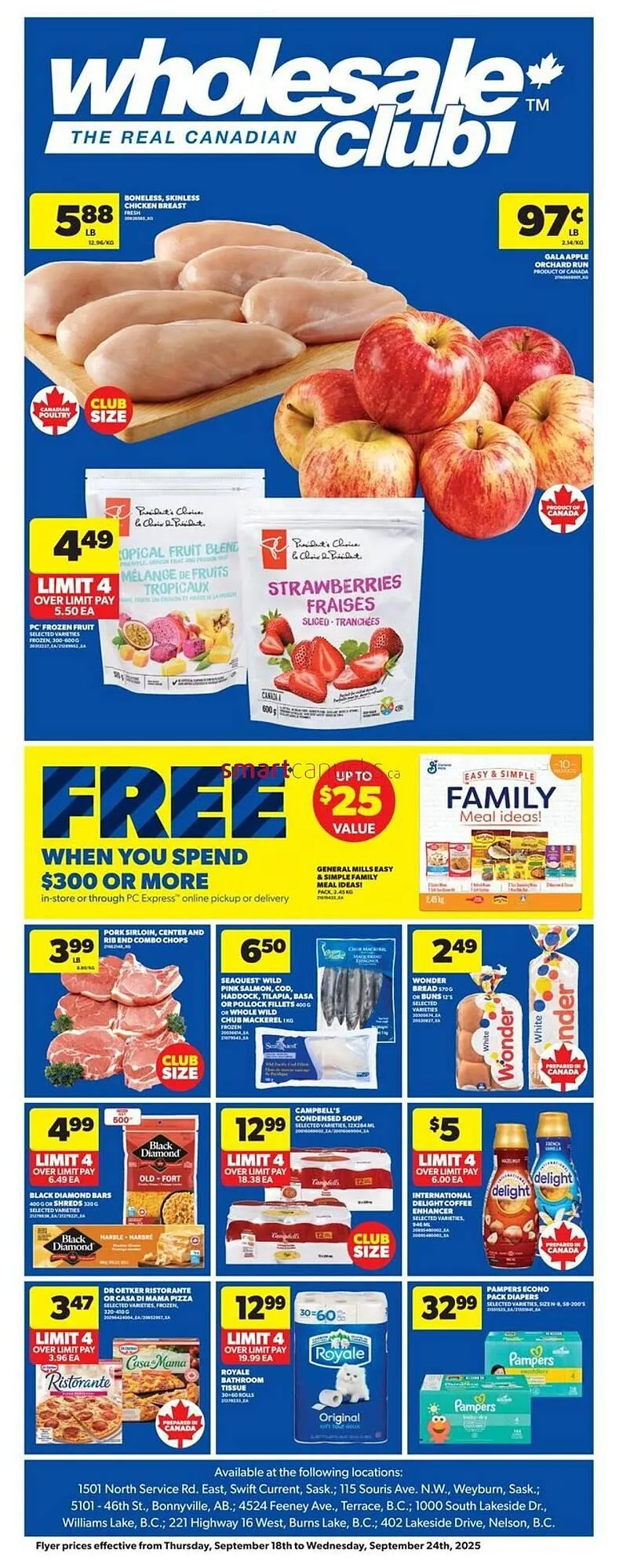 Real Canadian Superstore flyer from September 18 to September 24 2025 - flyer page 1