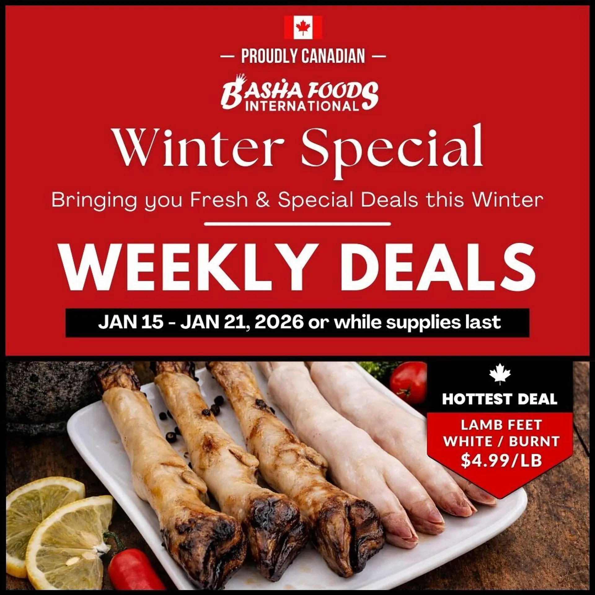 Basha Foods flyer from January 15 to January 19 2026 - flyer page 1