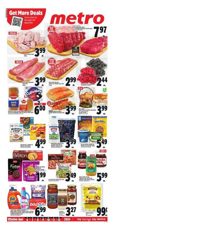 Metro weekly flyer Ontario from June 6 to June 12 2024 - flyer page 1