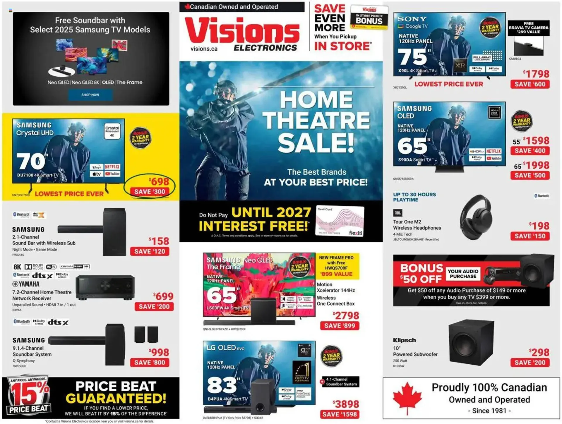 Visions Electronics flyer - 1