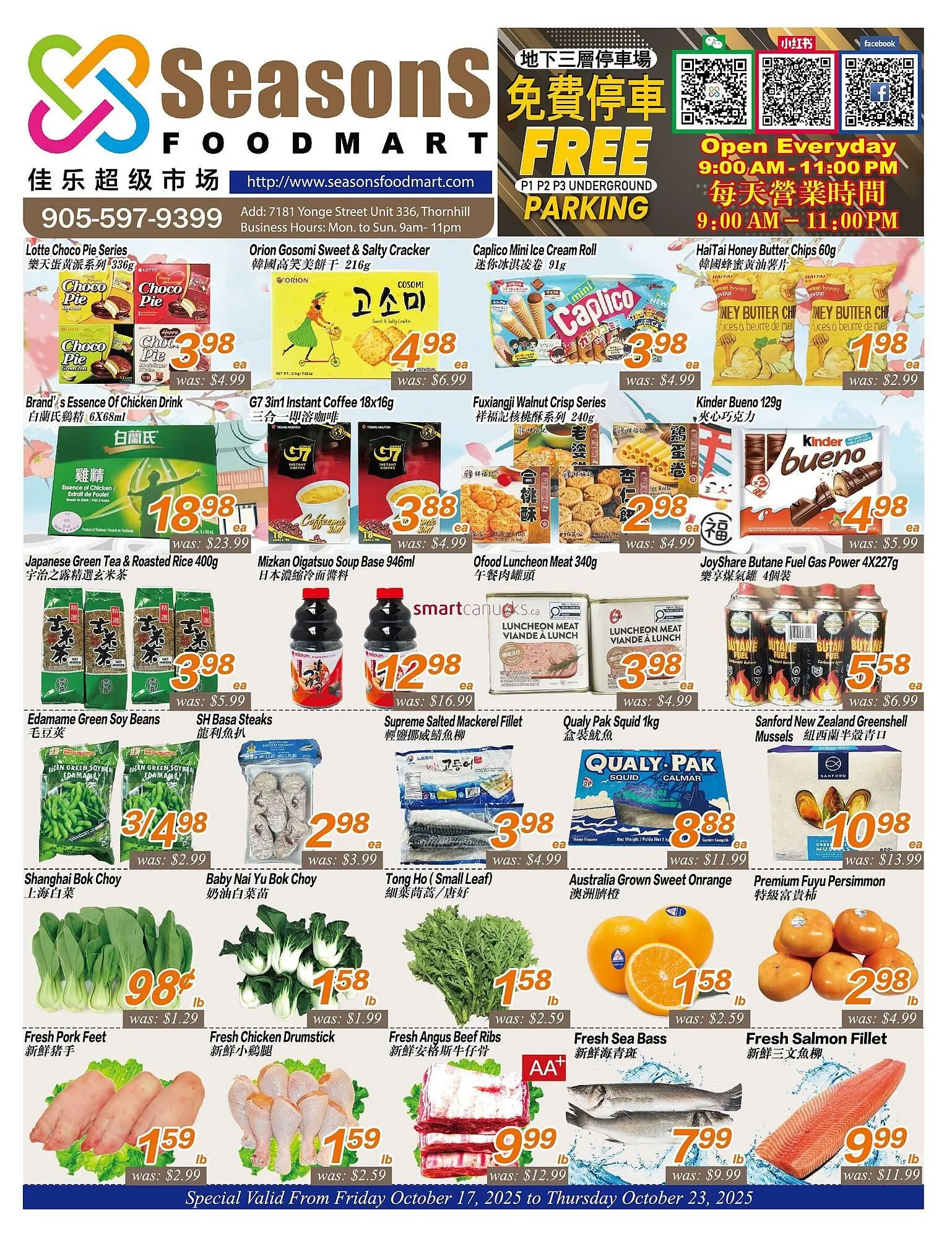 Seasons Foodmart flyer - 1
