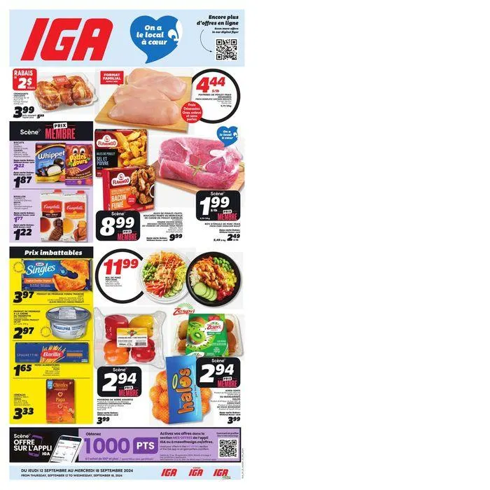 Quebec from September 12 to September 18 2024 - flyer page 1