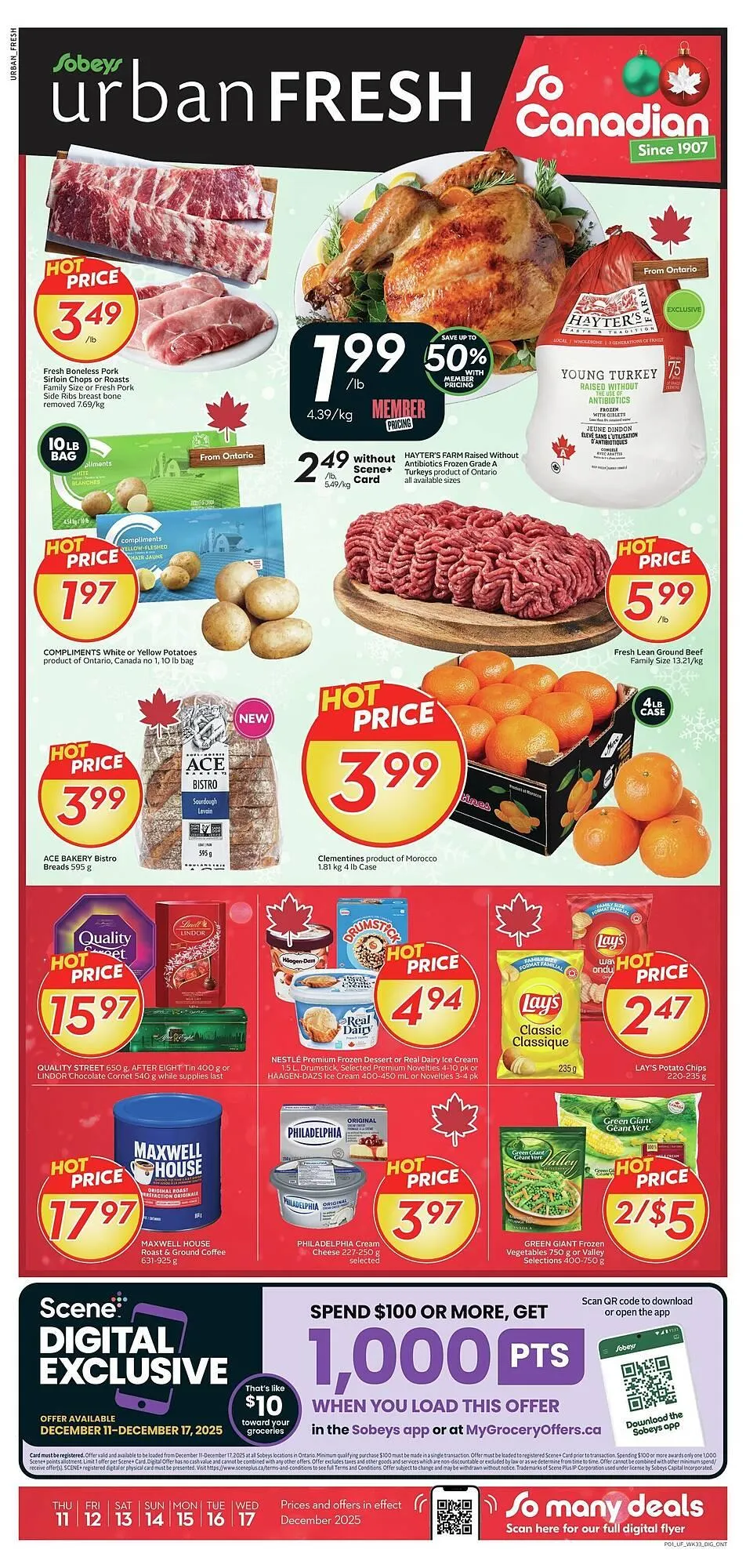 Sobeys flyer from December 11 to December 18 2025 - flyer page 1