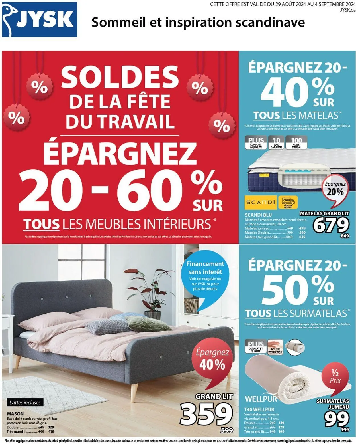 JYSK Current flyer from July 31 to August 14 2025 - flyer page 1