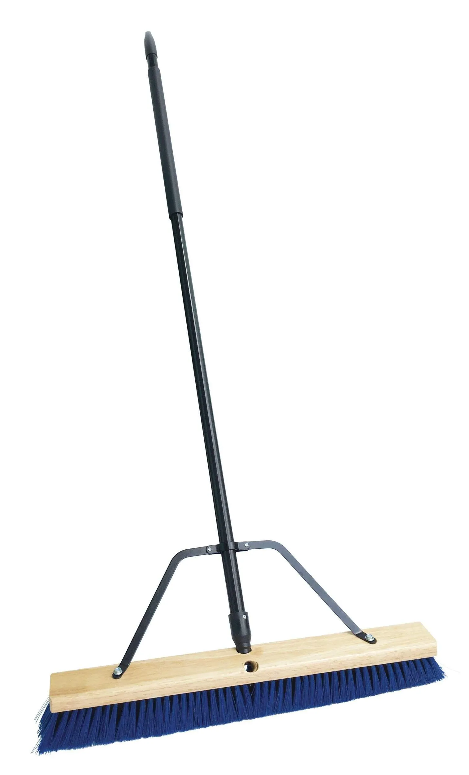 Mastercraft Multi-Surface Push Broom with Steel Handle, 24-in