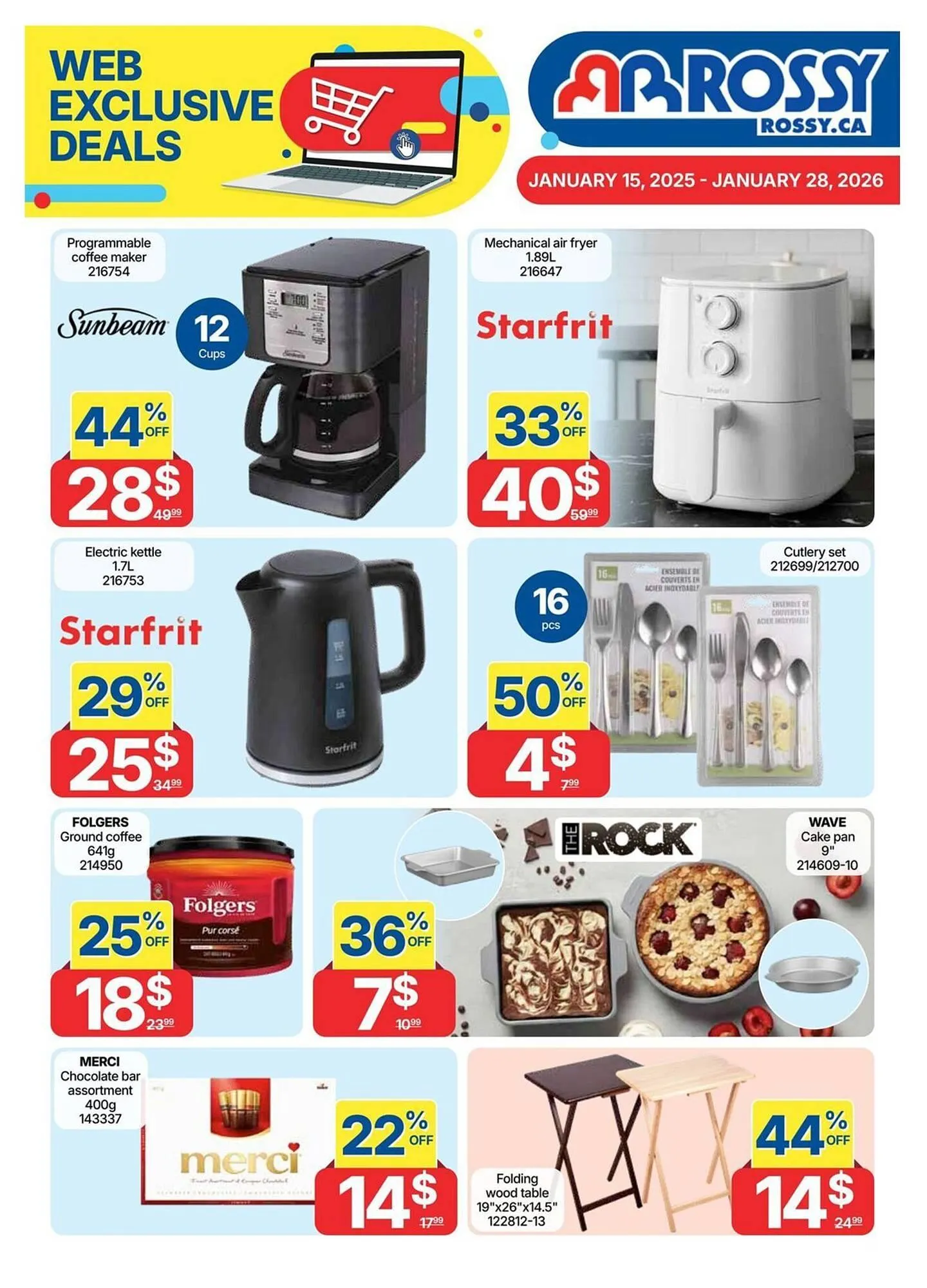 Rossy flyer from January 15 to January 28 2026 - flyer page 1