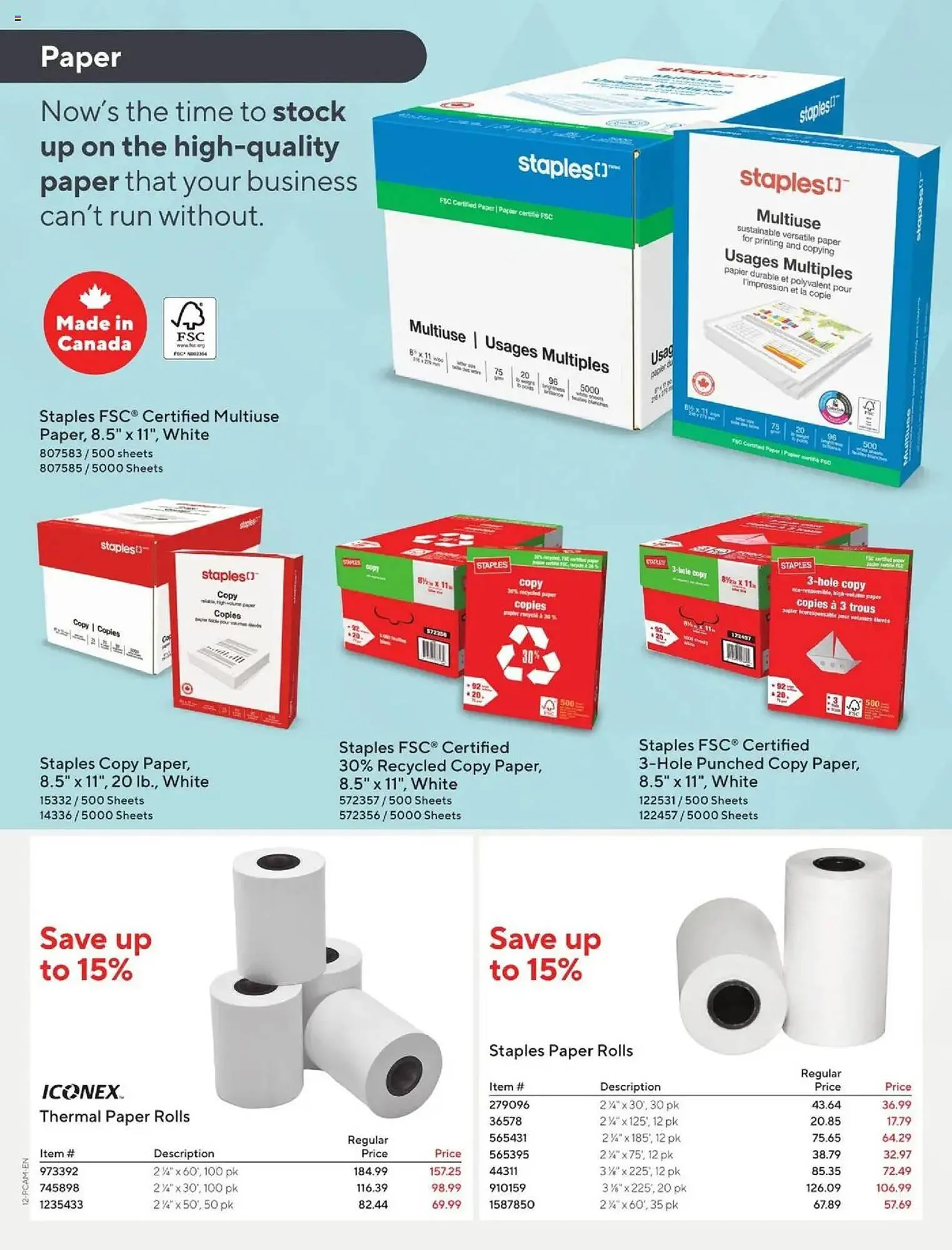 Staples flyer from October 3 to October 16 2025 - flyer page 12