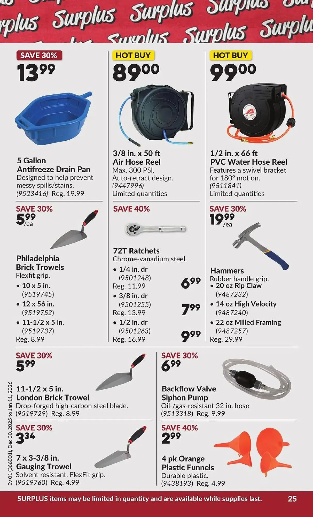 Princess Auto flyer from December 30 to January 11 2026 - flyer page 30