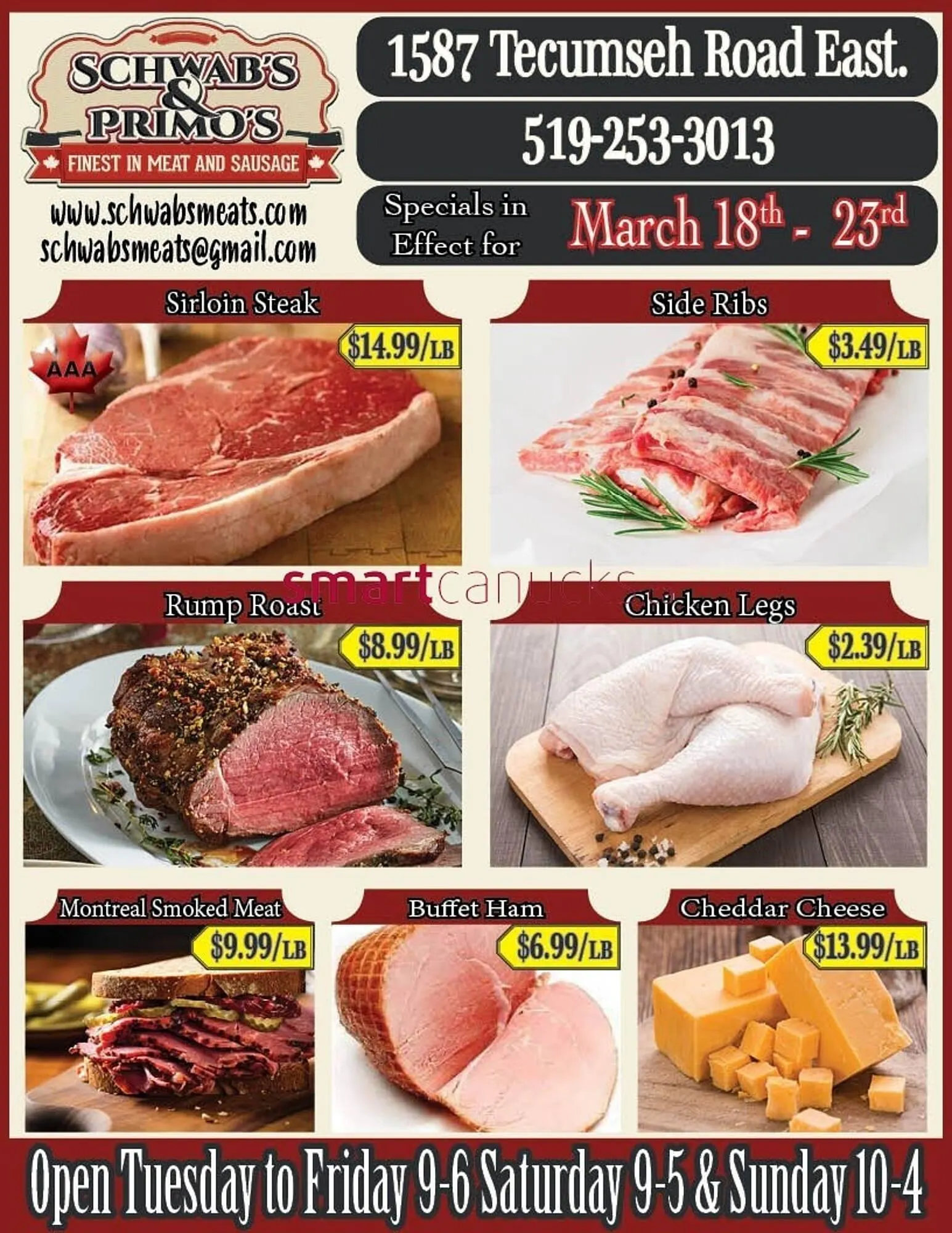 Schwabs & Primos flyer - 1