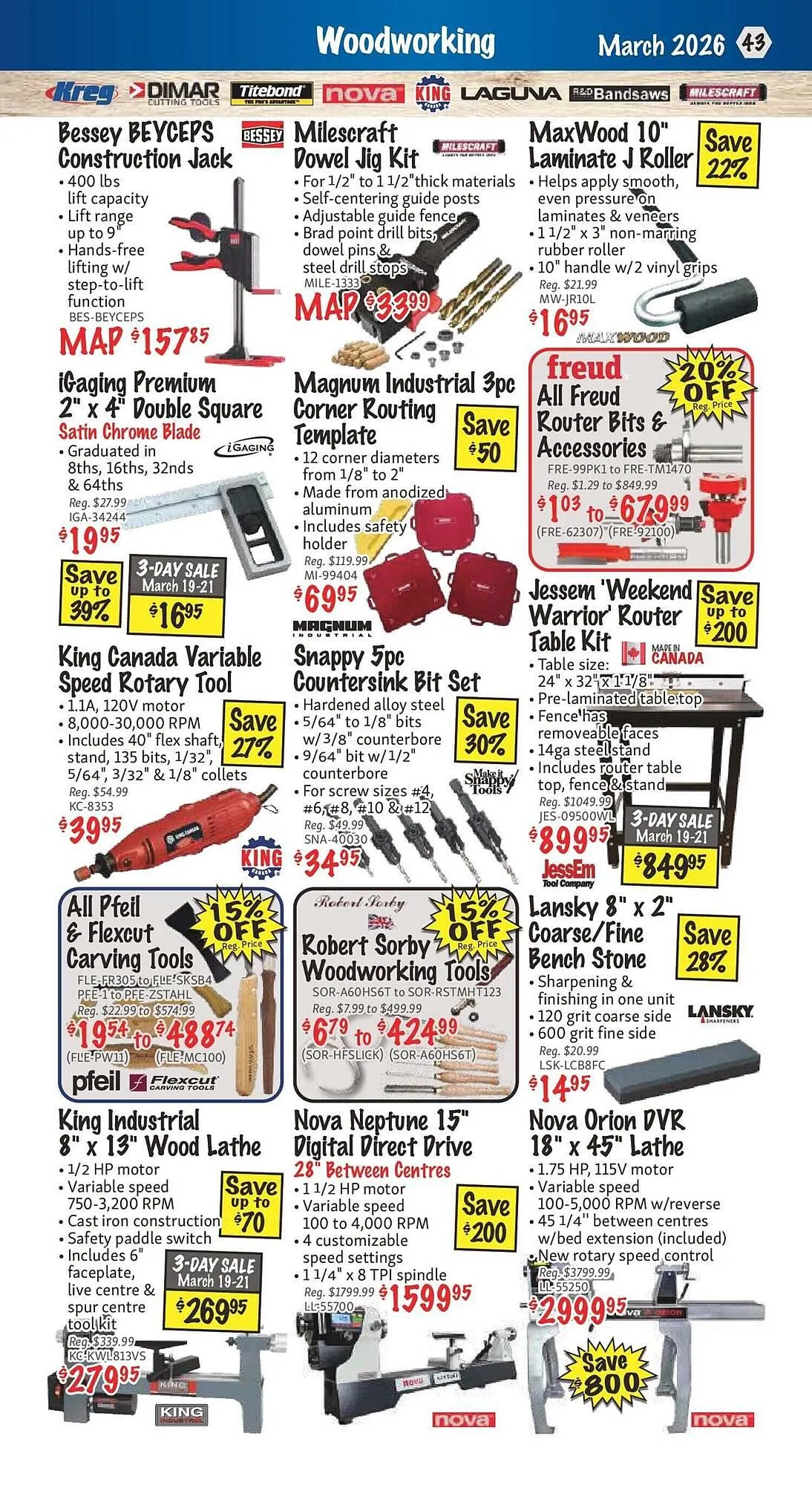 KMS Tools flyer from March 2 to March 16 2026 - flyer page 43
