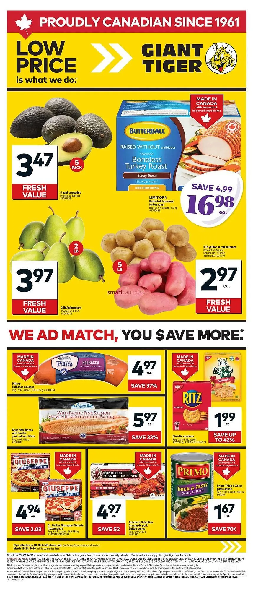 Giant Tiger flyer - 1