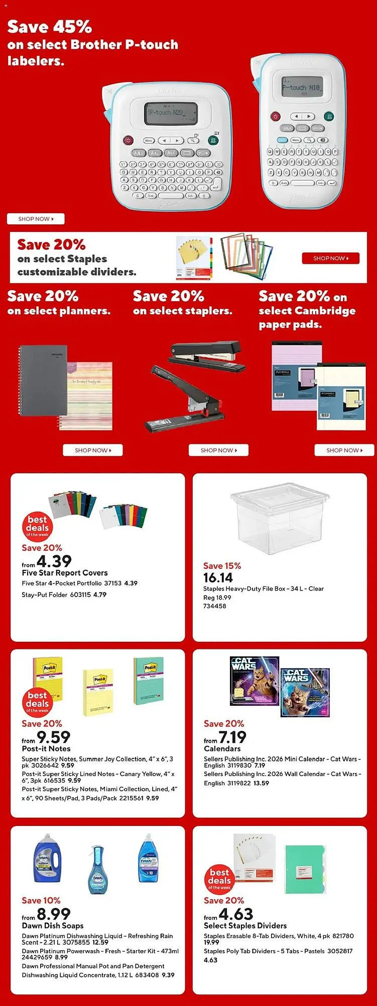 Staples flyer from January 16 to January 23 2026 - flyer page 19