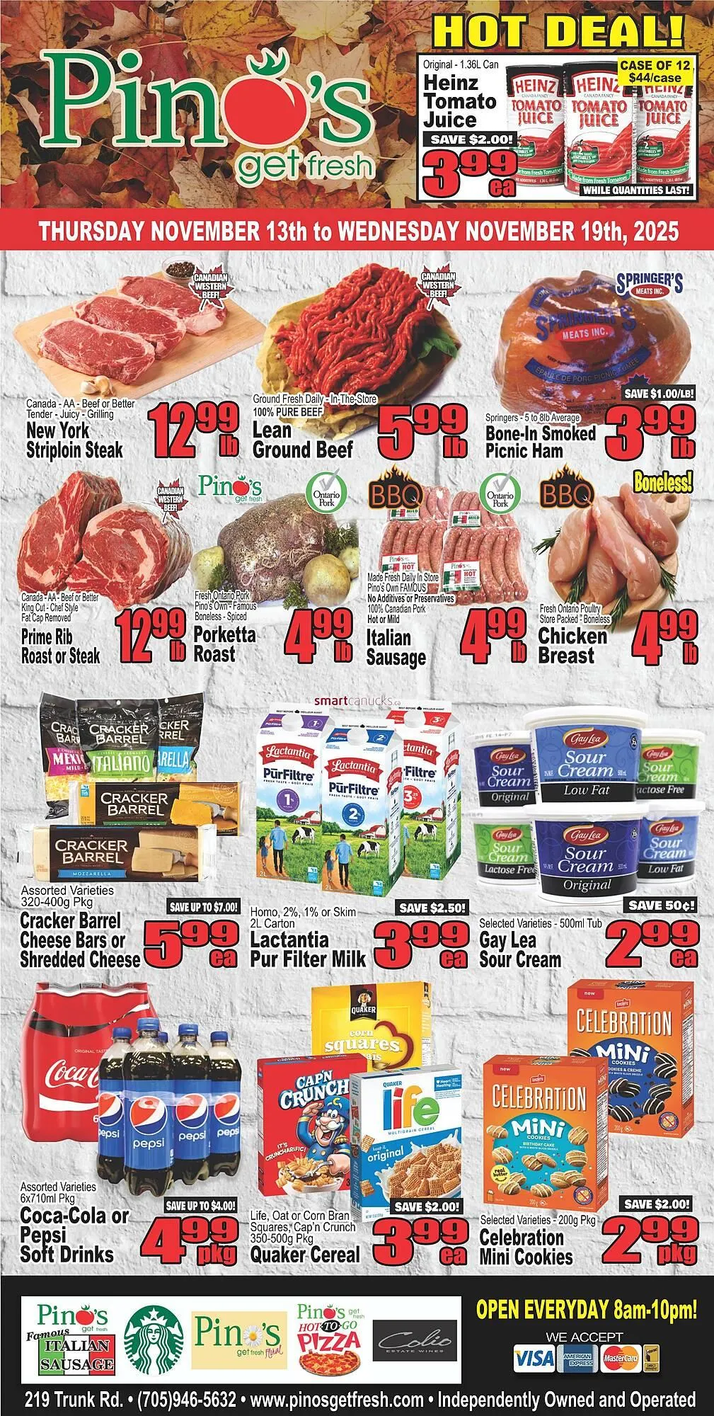 Pino's flyer from November 13 to December 10 2025 - flyer page 1