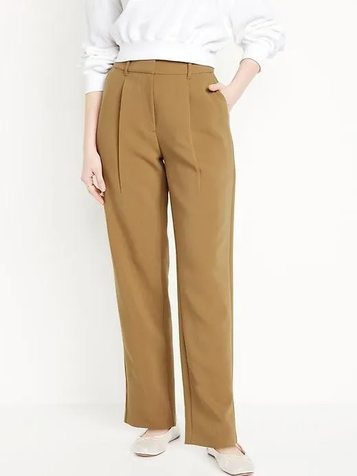 Extra High-Waisted Taylor Trouser Straight Pants