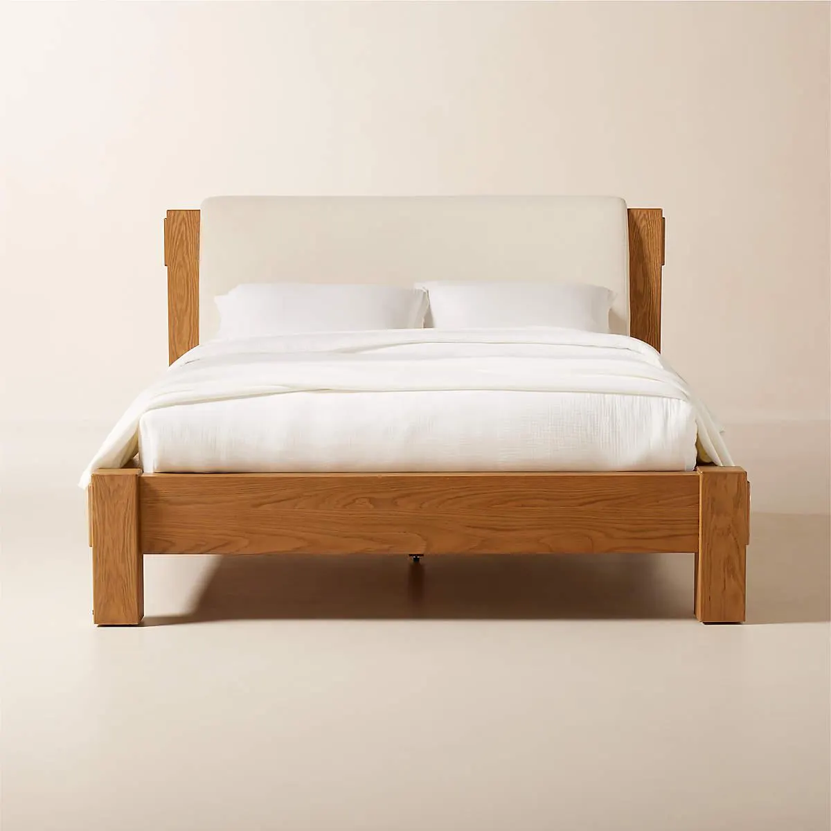 Turnbull Oak Wood Queen Bed