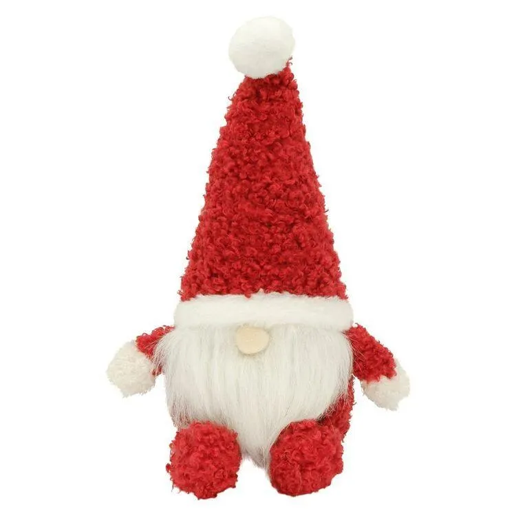 Jolly & Joy Christmas Gnome Door Stop White & Red 18 x 40 cm