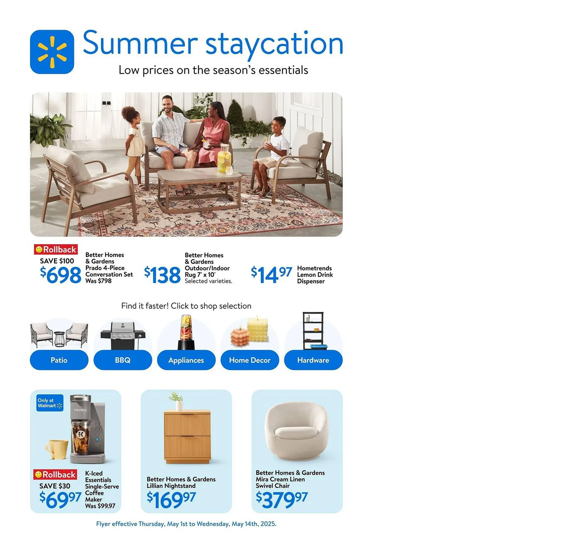 Walmart flyer from May 1 to May 14 2025 - flyer page 1