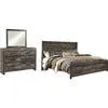 Wynnlow 5 Piece King Panel Bedroom - Gray