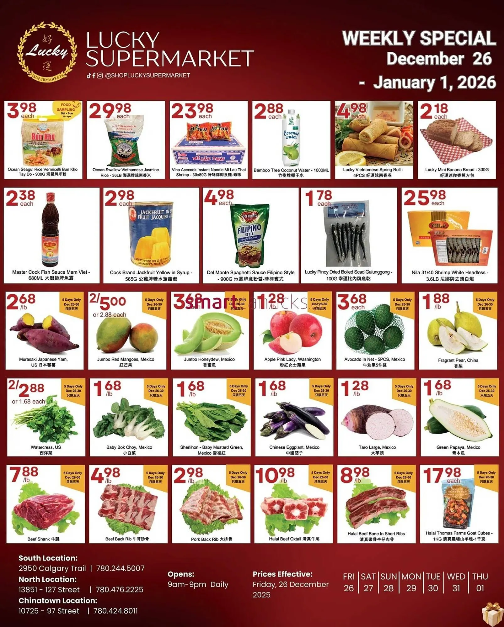 Lucky Supermarket flyer from December 26 to January 1 2026 - flyer page 1