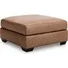 WillowBend Oversized Accent Ottoman - Caramel