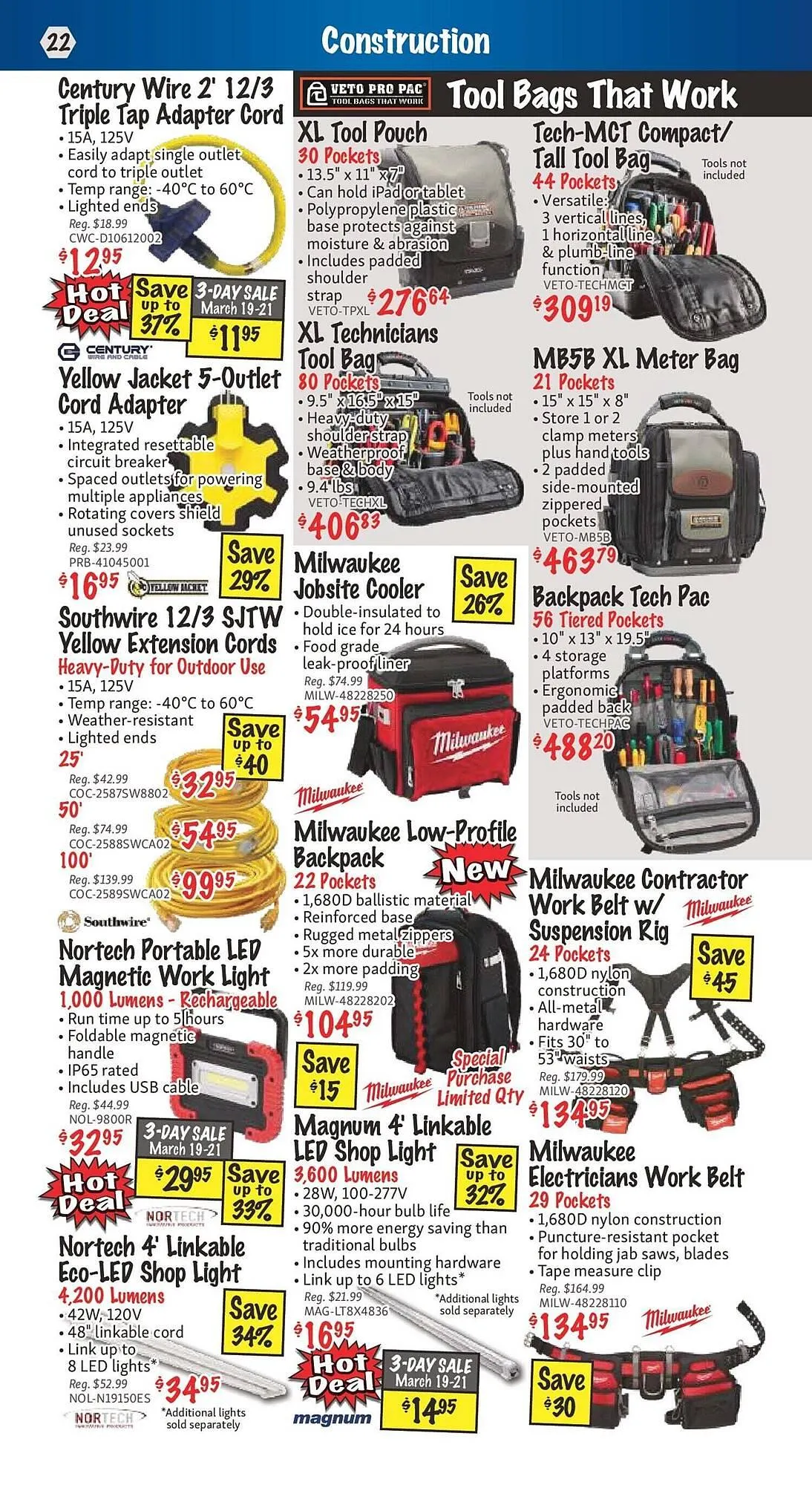 KMS Tools flyer from March 2 to March 16 2026 - flyer page 22