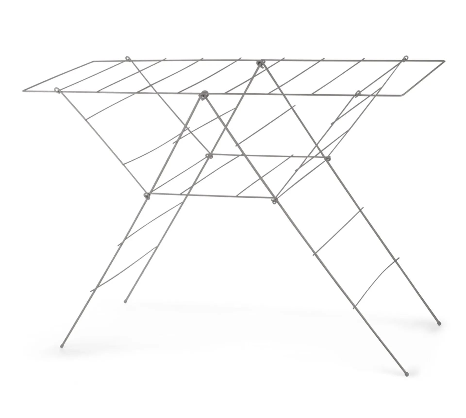 type A Wire Gullwing Drying Rack, 48.8 x 21.7 x 40.2-in, White