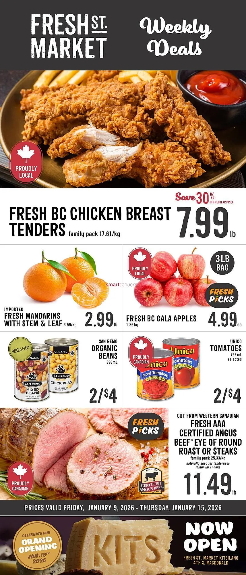 Fresh St Market flyer from January 9 to January 15 2026 - flyer page 1