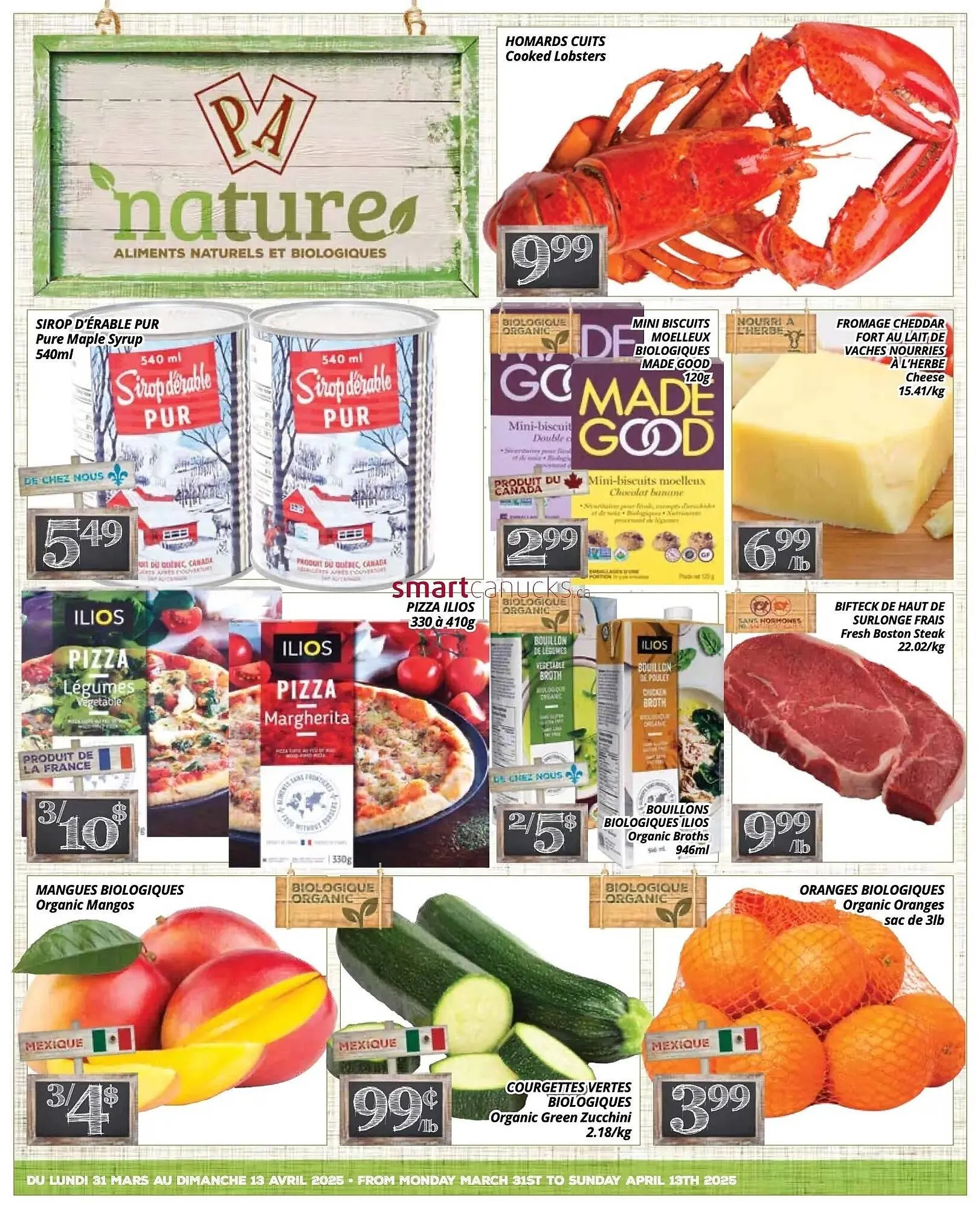 Supermarché PA flyer from March 28 to April 3 2025 - flyer page 1