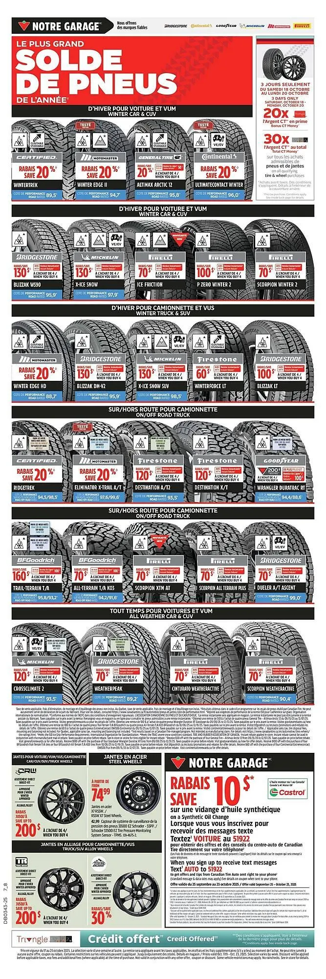 Canadian Tire flyer from October 14 to October 20 2025 - flyer page 1