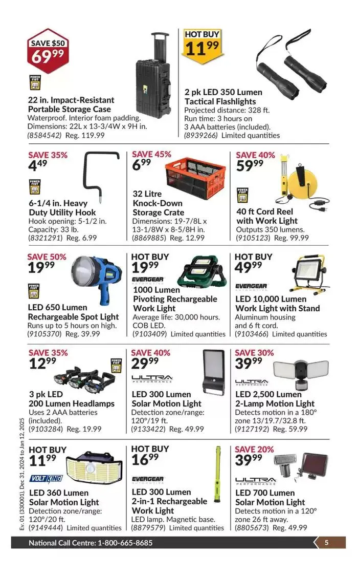 Current bargains and offers from December 31 to January 12 2025 - flyer page 9