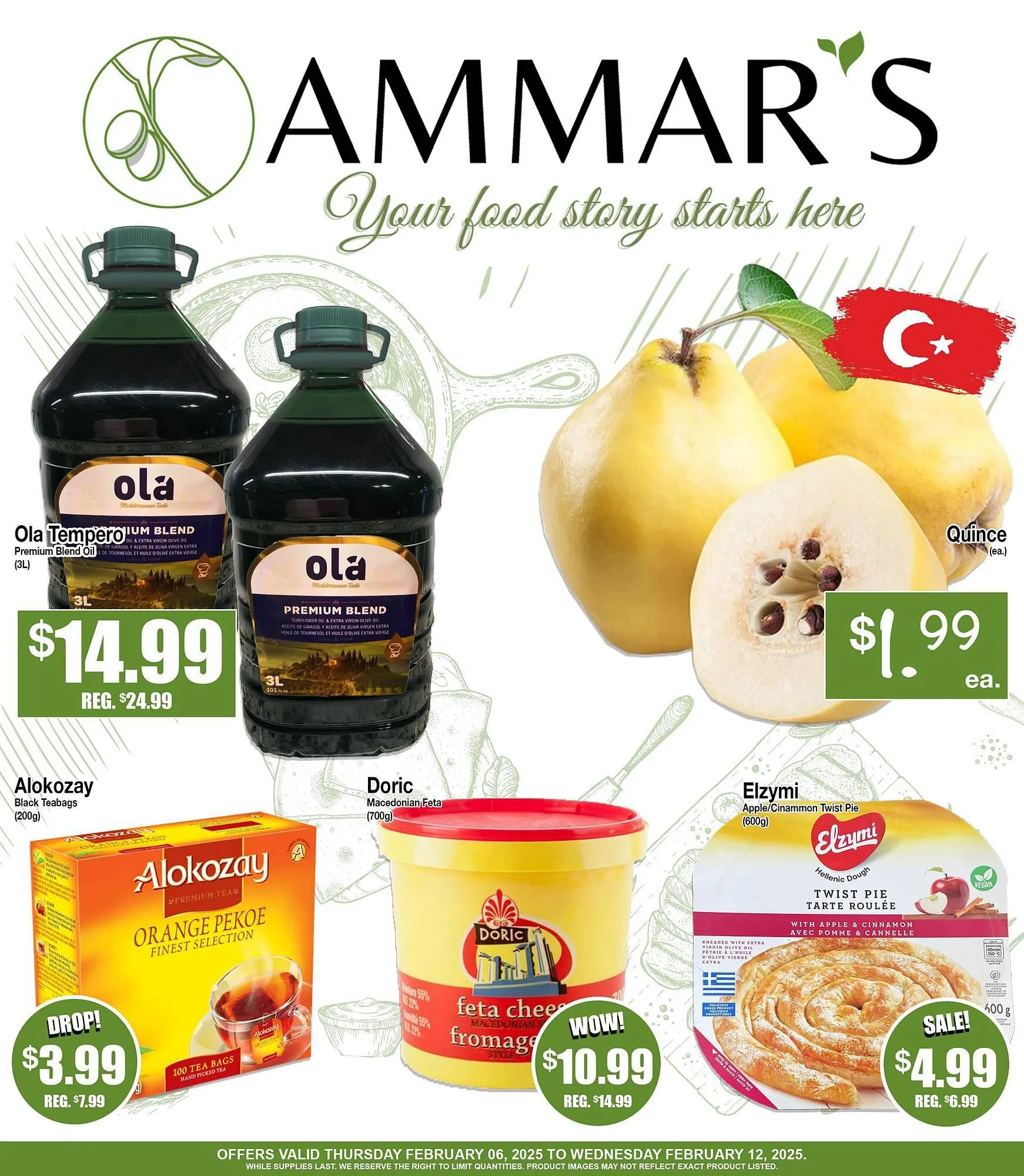 Ammar's Halal Meats flyer from February 6 to February 12 2025 - flyer page 1