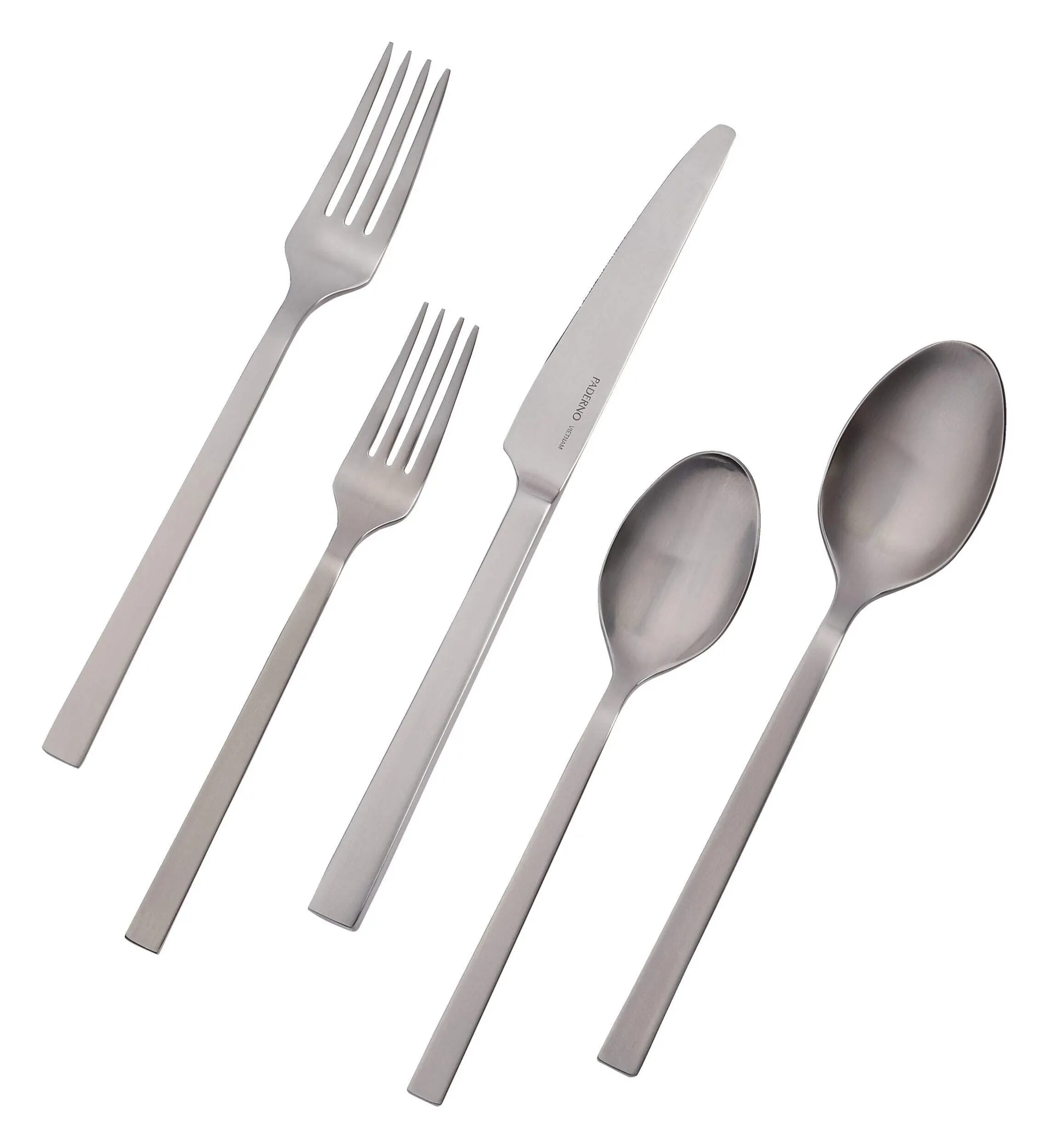 PADERNO Pearson Polished Stainless Steel Flatware Set, Serves 4, 20-pc