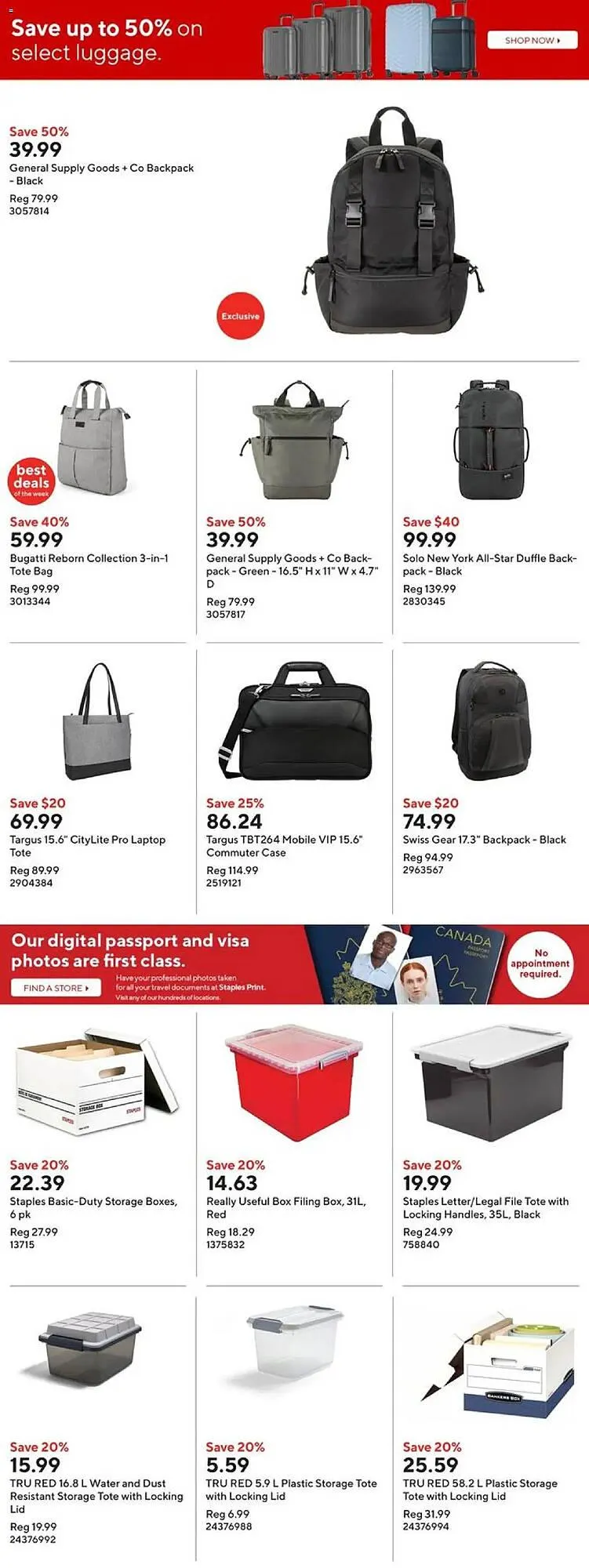 Staples flyer from January 8 to January 14 2025 - flyer page 22