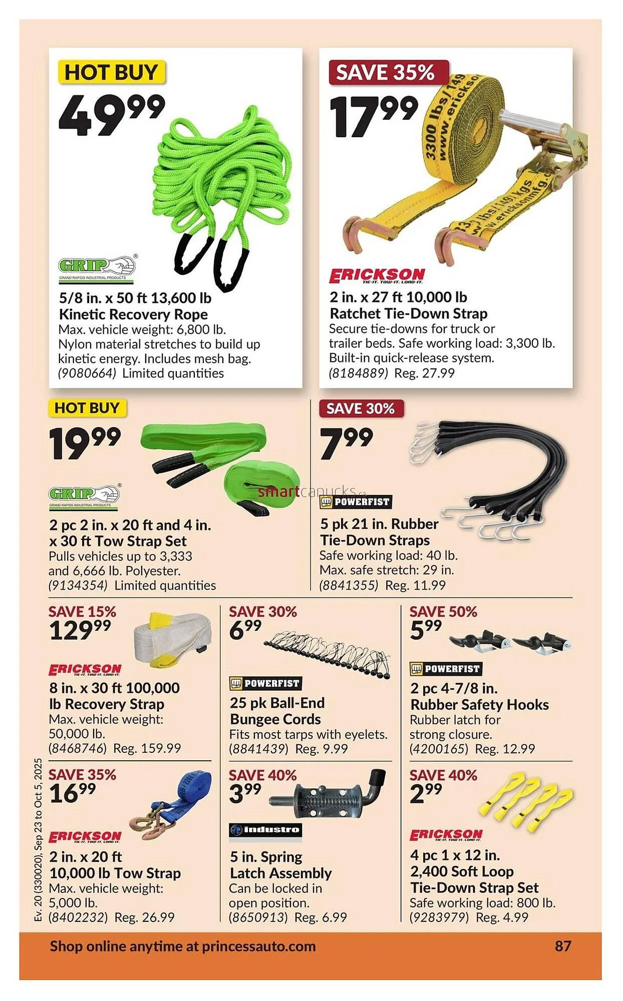 Princess Auto flyer from September 18 to September 24 2025 - flyer page 93