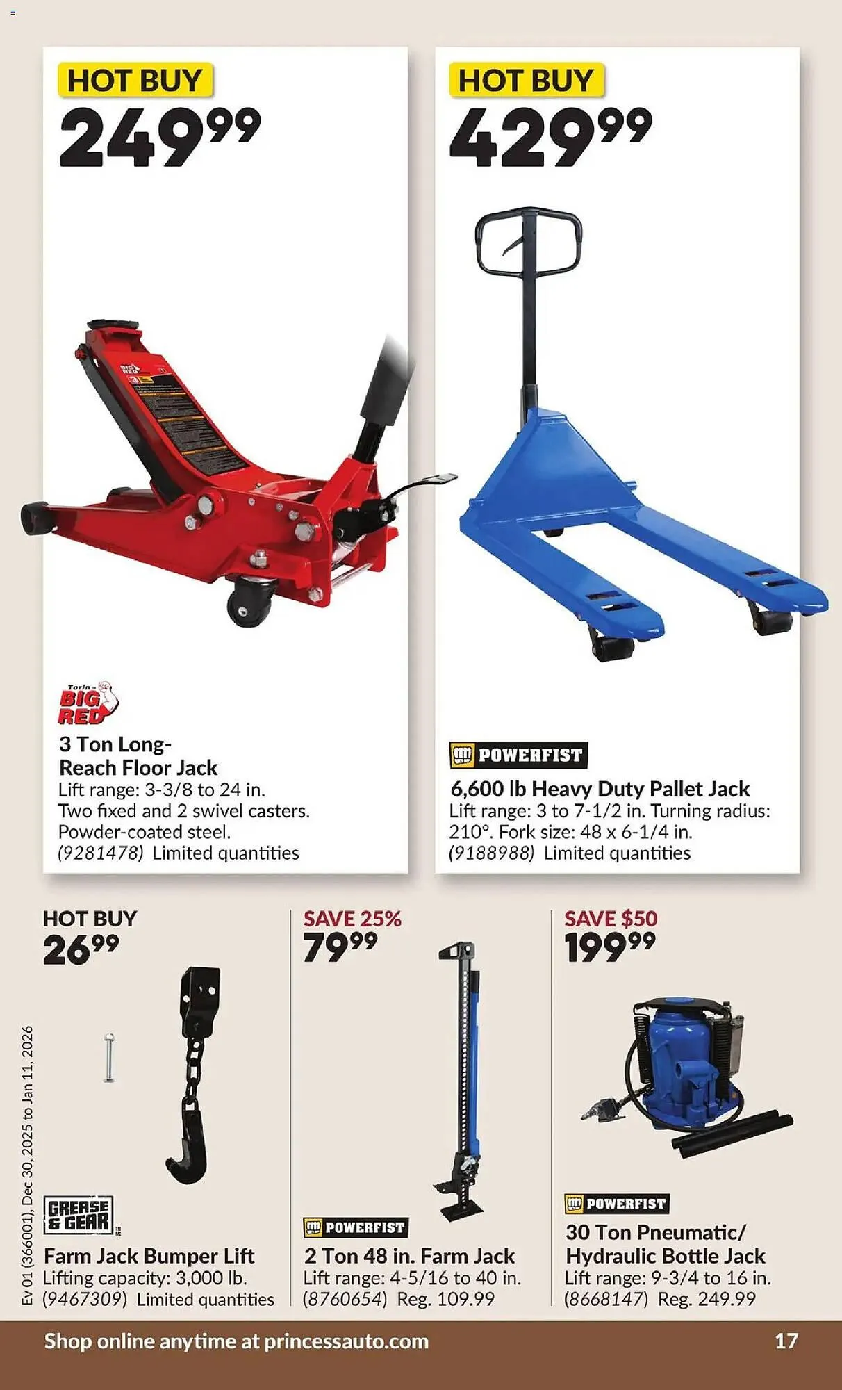 Princess Auto flyer from December 30 to January 11 2026 - flyer page 22