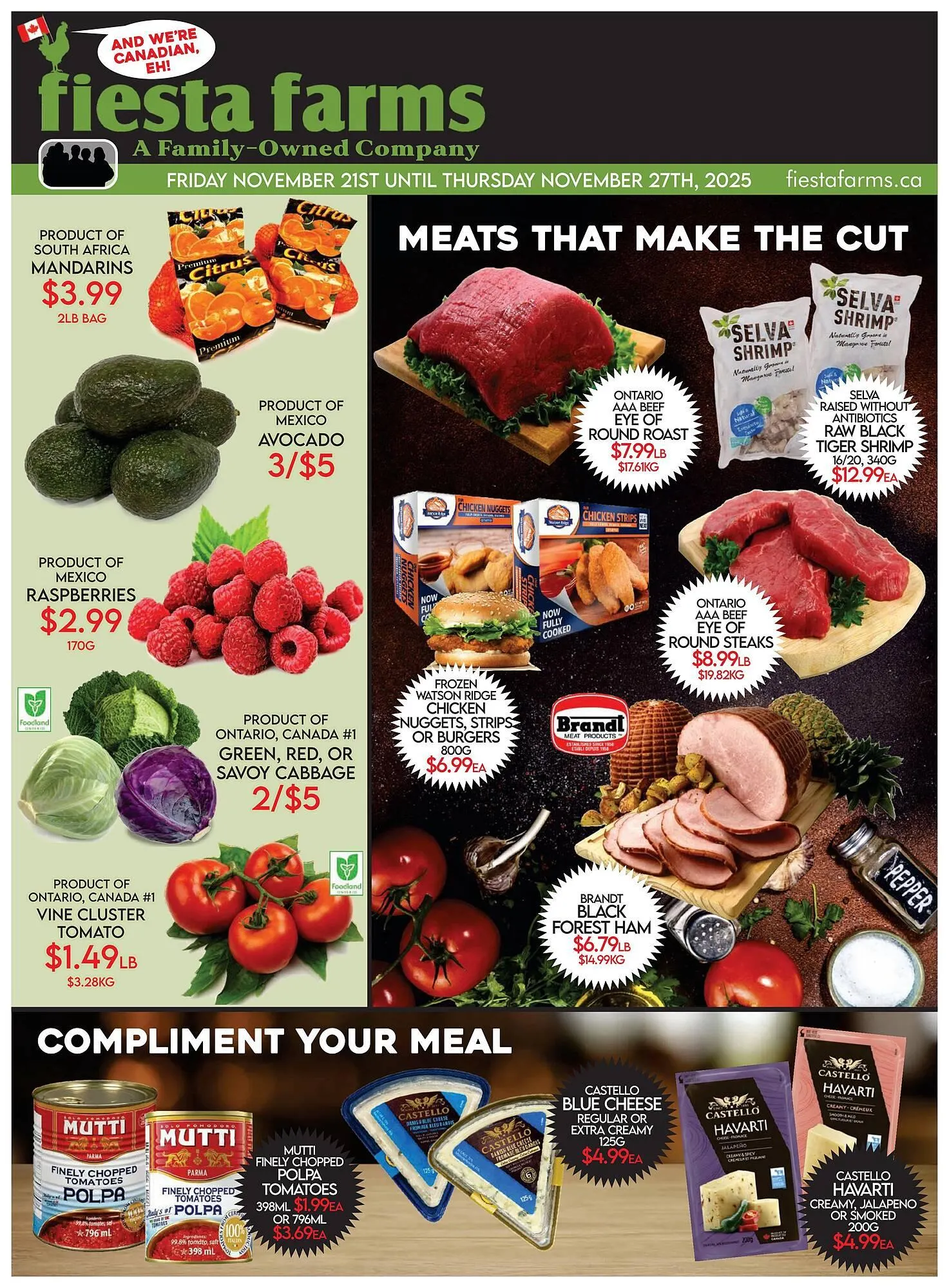 Fiesta Farms flyer from November 21 to November 27 2025 - flyer page 1