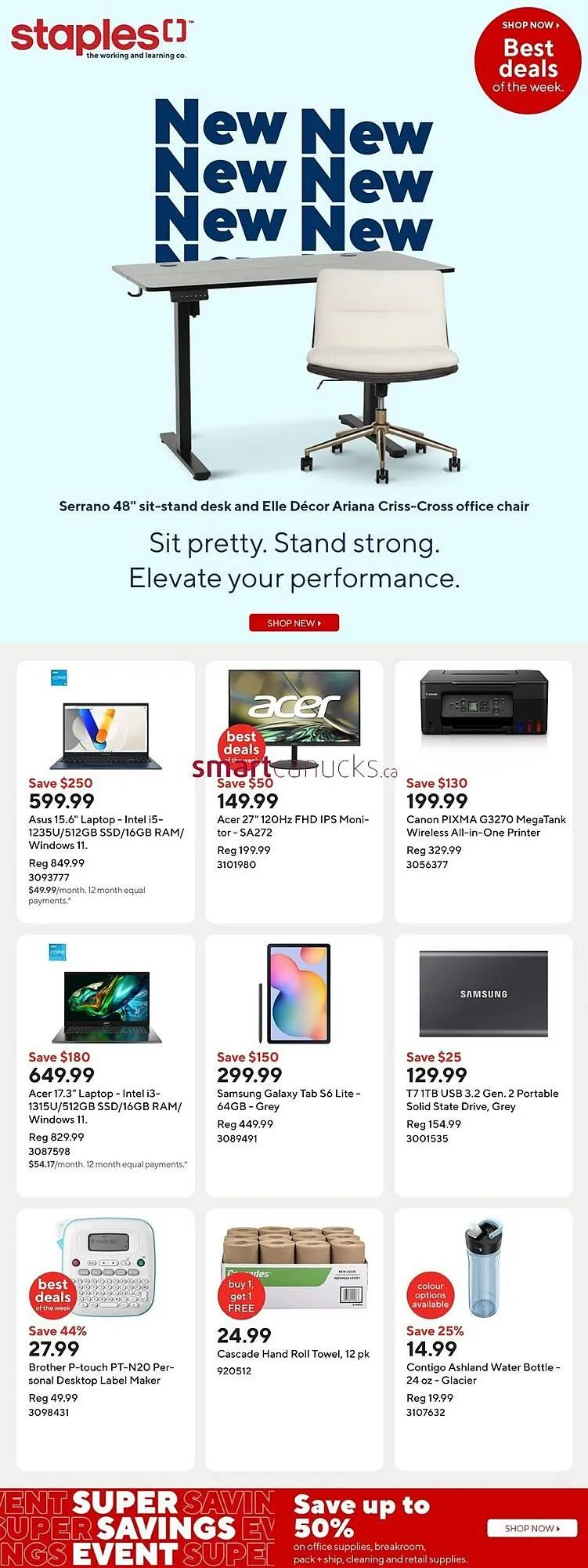 Staples flyer from April 18 to April 24 2025 - flyer page 1